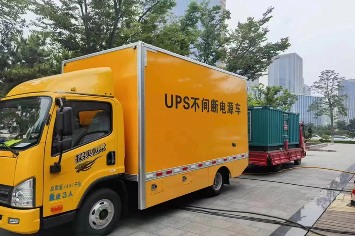 水满乡发电机租赁施工现场